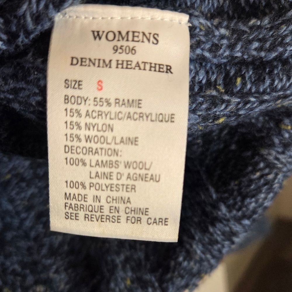 Woolrich Blue Quarter Zip Cozy Sweater - Picture 8 of 11
